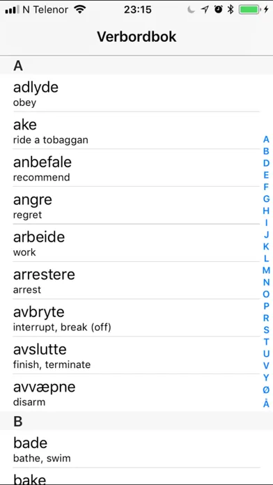 Zrzuty ekranu Norwegian Language Utility
