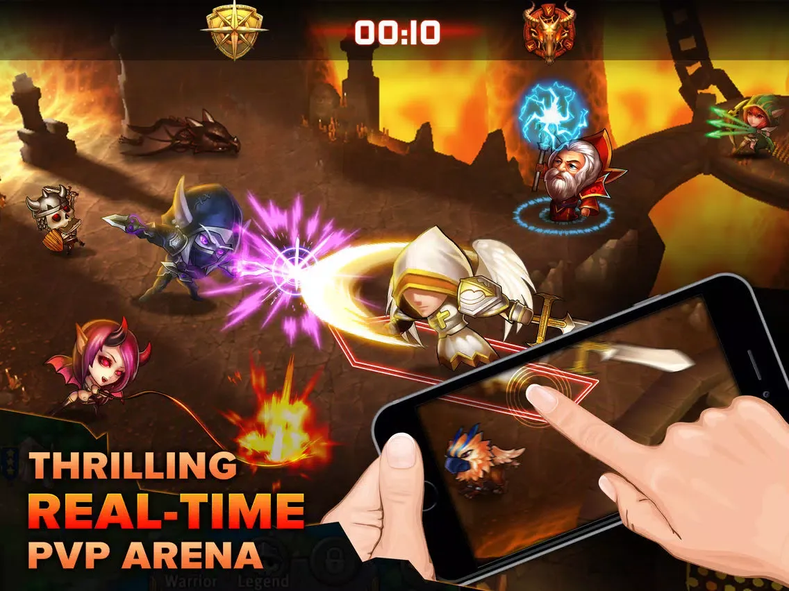 Ảnh chụp màn hình của Heroes Tactics : PvP Strategy Game iPad 