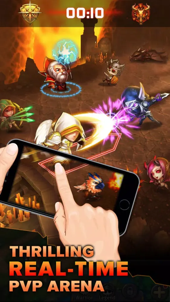 Ảnh chụp màn hình của Heroes Tactics : PvP Strategy Game