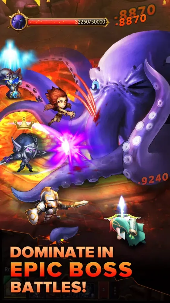 Ảnh chụp màn hình của Heroes Tactics : PvP Strategy Game