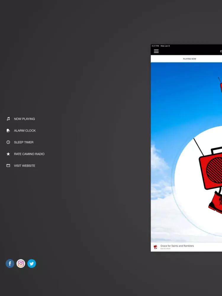 Zrzuty ekranu Camino Radio iPad 