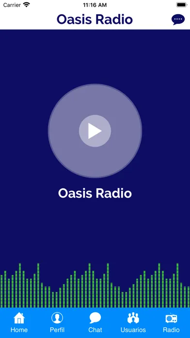 Captures d'écran de Oasis Radio