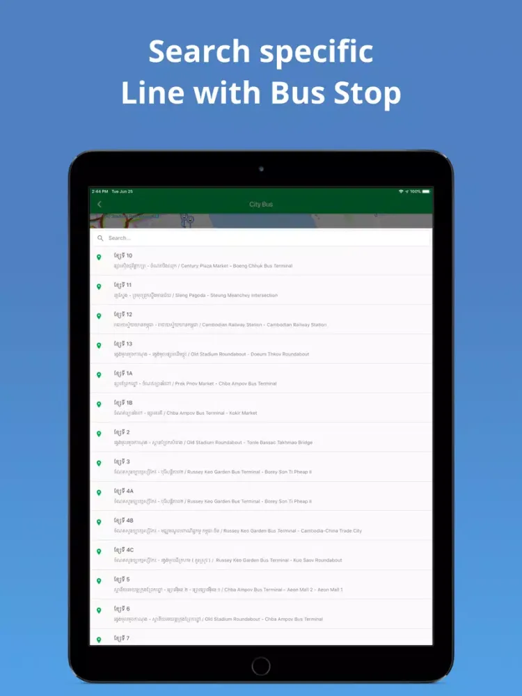 City Bus Official iPad  स्क्रीनशॉट