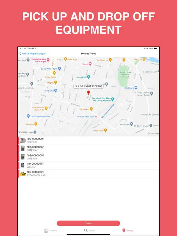 تصاویر Kelvatek: Equipment Manager iPad 