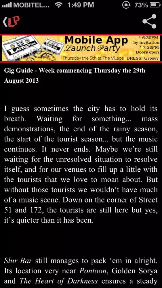Leng Pleng - Live Music and DJ Gig Guide of Cambodia Screenshots