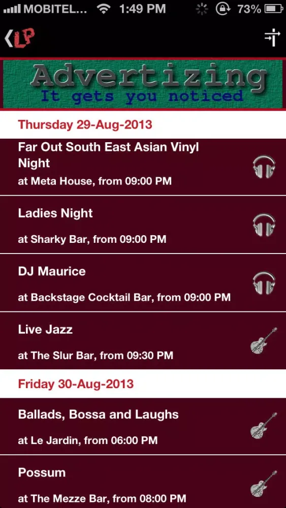 Leng Pleng - Live Music and DJ Gig Guide of Cambodia Screenshots
