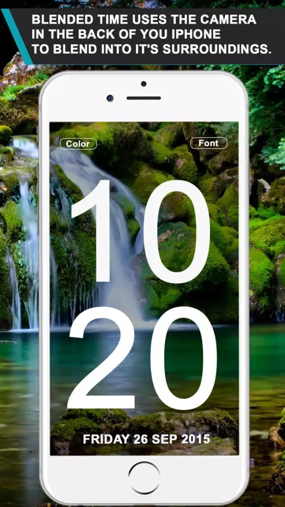 Blended Time: Beautiful Clock that Blends into your Environment. スクリーンショット