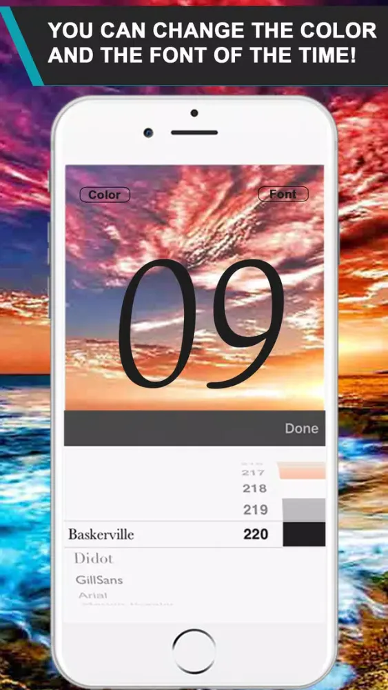 Blended Time: Beautiful Clock that Blends into your Environment. スクリーンショット