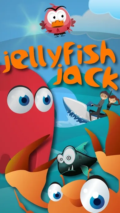 Jelly Fish Jack Childrens Game - Race crabs, fish and jetski in a fun under water adventure 스크린샷