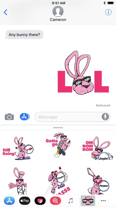 Energizer Bunny Stickers سکرین شاٹس