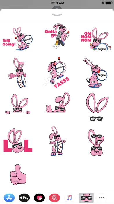 Energizer Bunny Stickers سکرین شاٹس