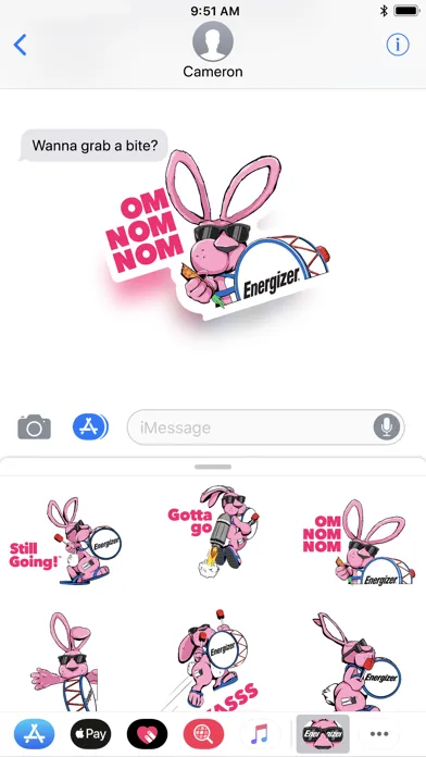 Energizer Bunny Stickers سکرین شاٹس