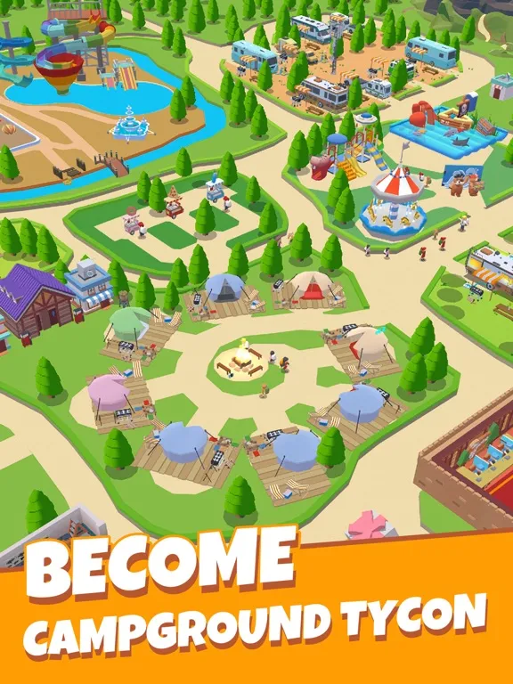 Camping Tycoon-Idle RV life iPad  Screenshots