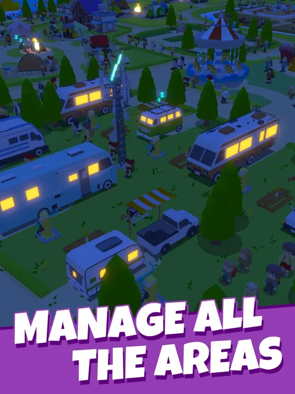 Camping Tycoon-Idle RV life iPad  Screenshots