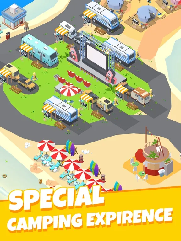 Camping Tycoon-Idle RV life iPad  Screenshots