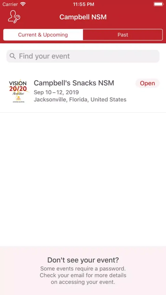 Capturas de tela do Campbell Soup Company NSM