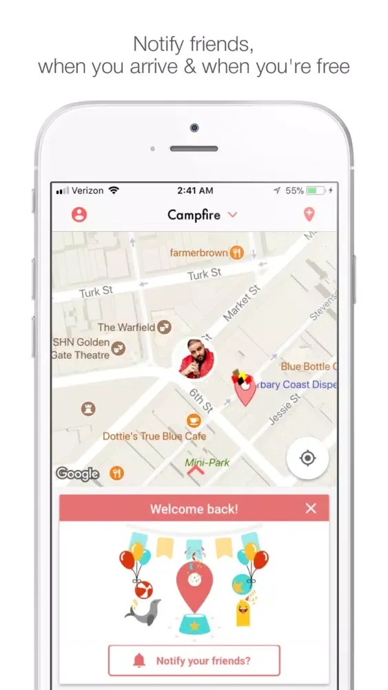 Screenshot di Campfire - Social Map for Events & Friends