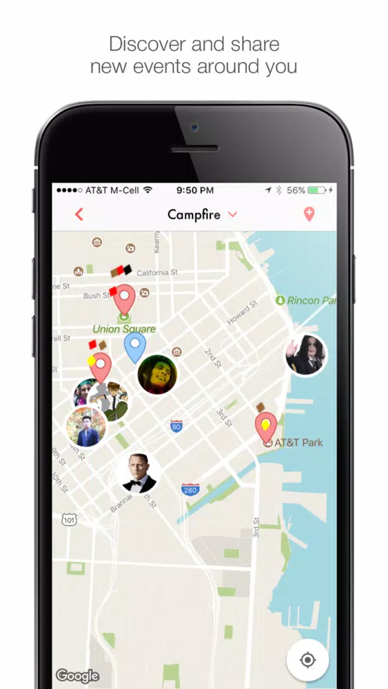 Tangkapan layar Campfire - Social Map for Events & Friends