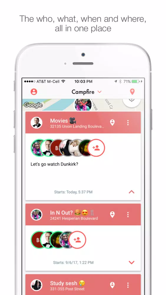 Tangkapan layar Campfire - Social Map for Events & Friends
