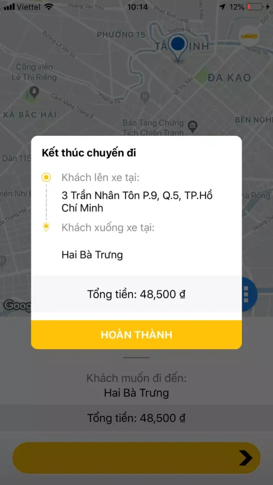 Tangkapan skrin Tài Xế Taxi Cẩm Phả