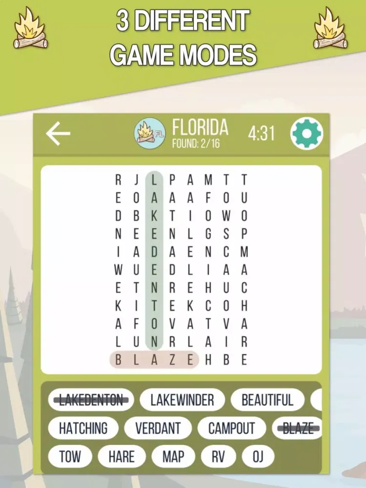 Capturas de pantalla de Camping Fun - Word Search iPad 