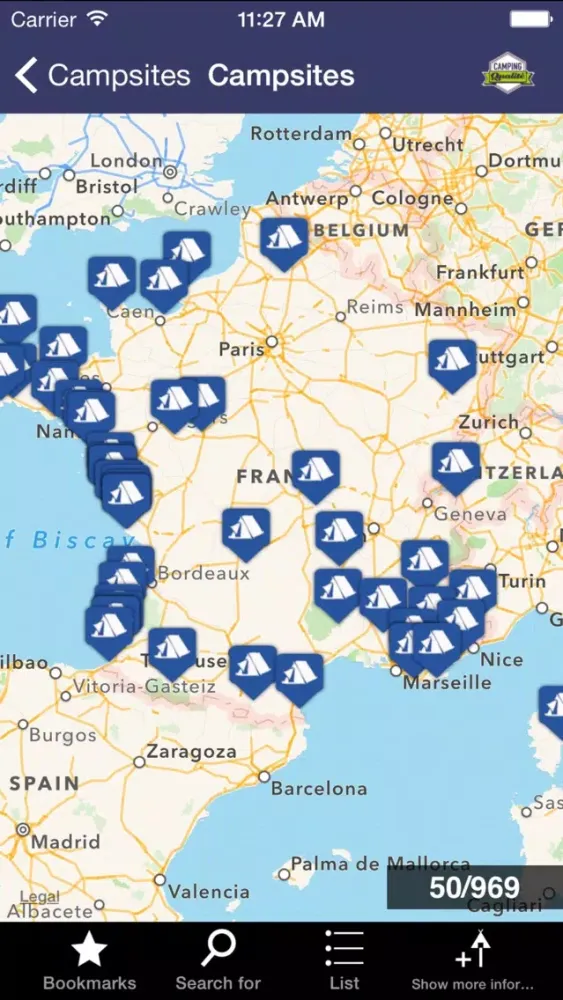 Camping Qualité Guide应用截图