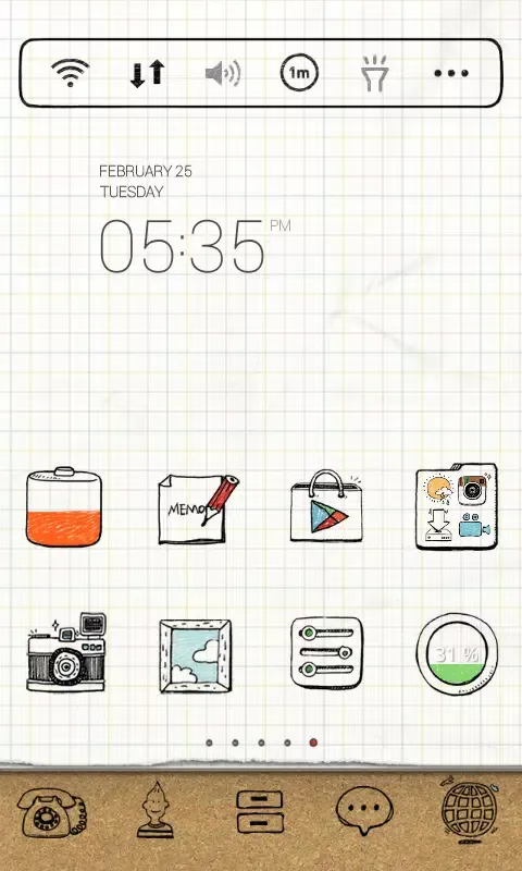 Tangkapan skrin Drawing Note