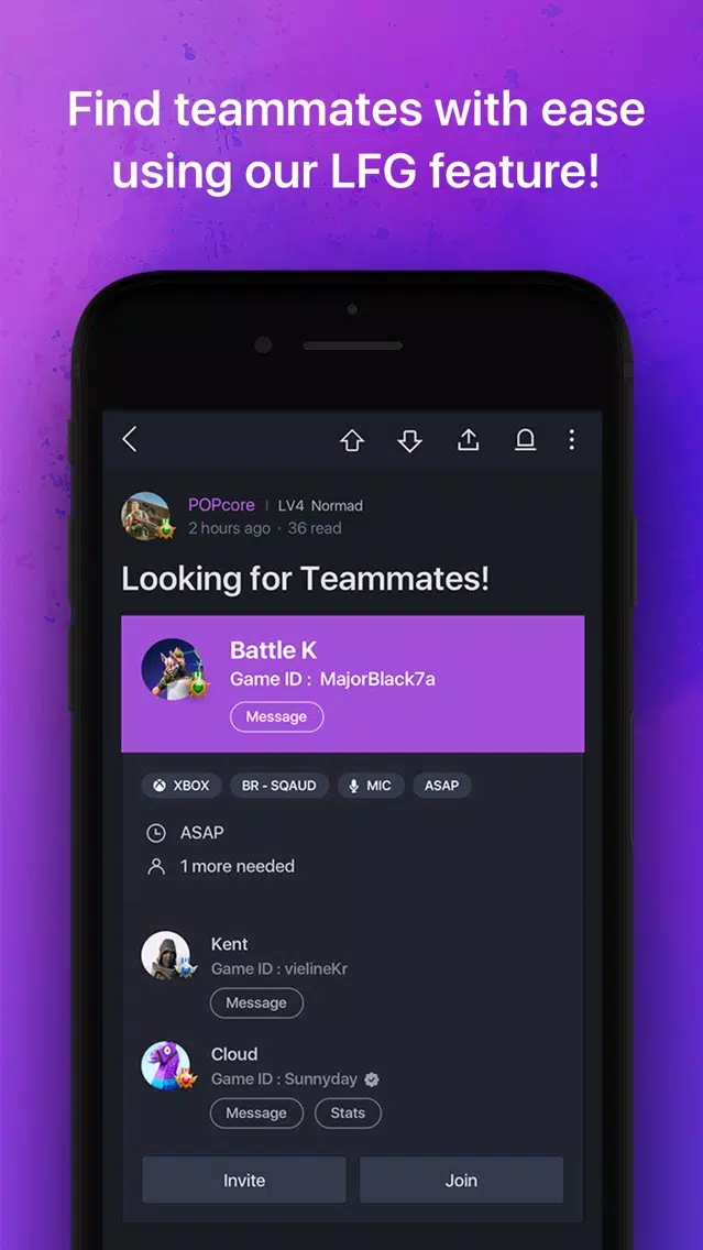 Screenshot di Moot - LFG & Gaming Discussion