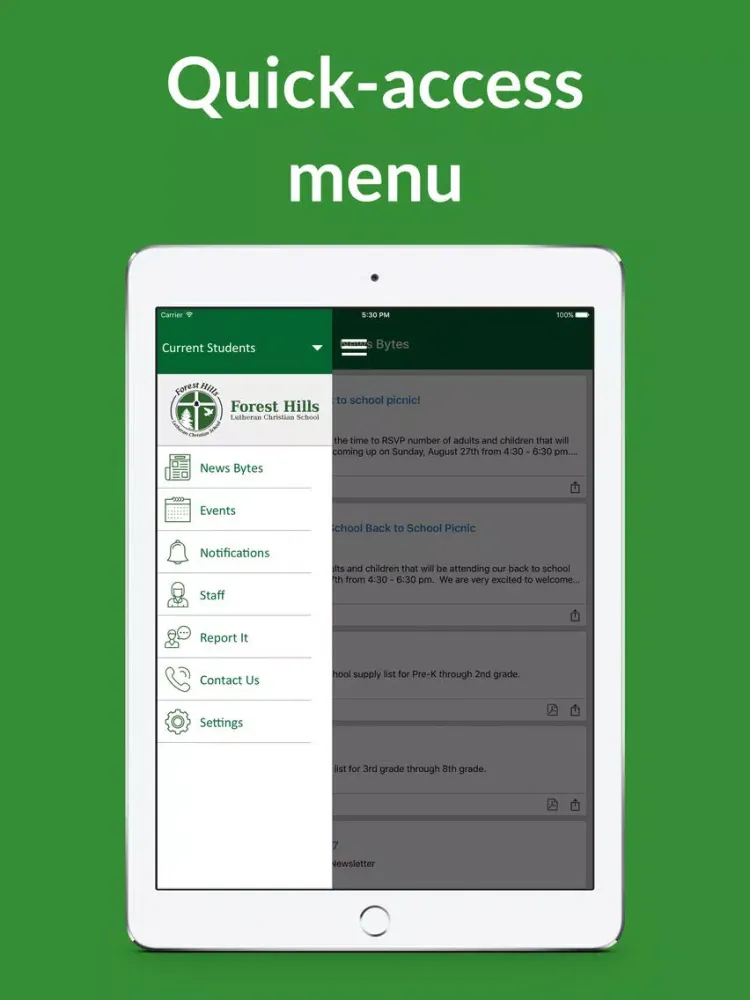 Forest Hills iPad  Screenshots