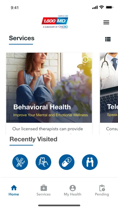 1.800MD Campus Care Ekran Görüntüleri