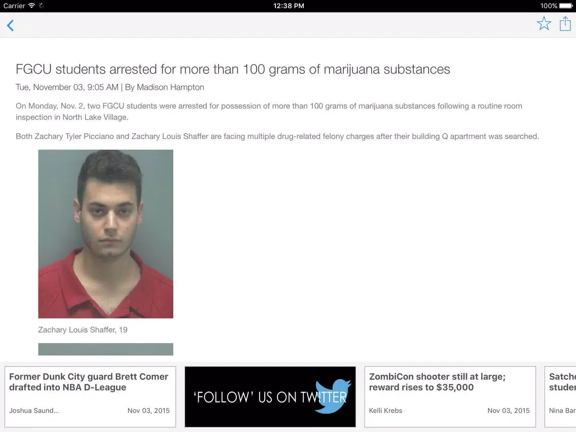 Eagle News iPad  Screenshots