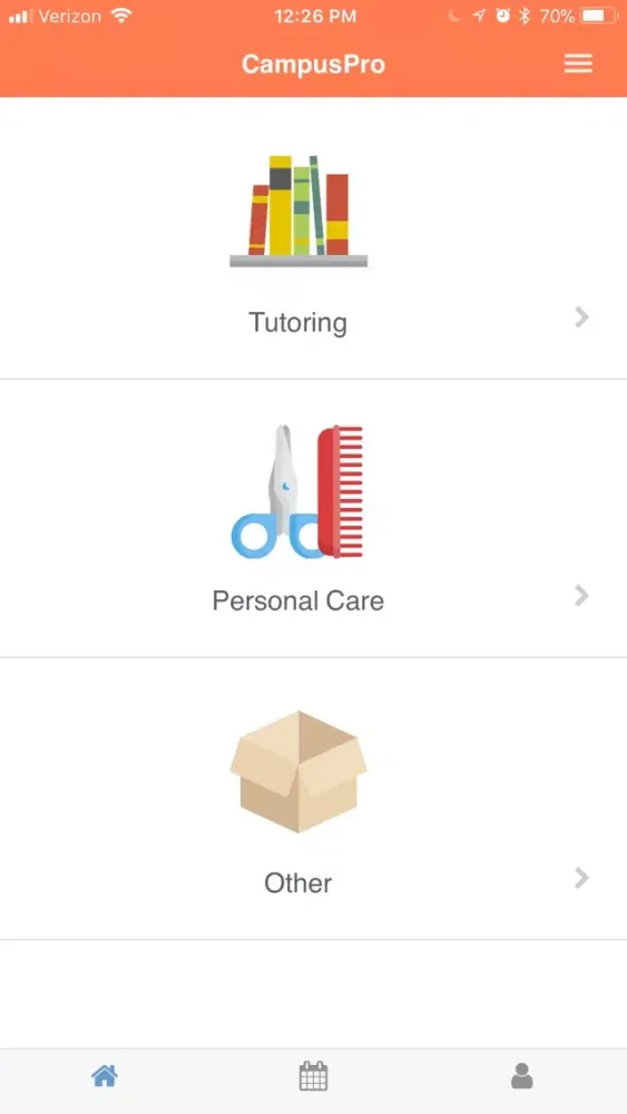 ภาพหน้าจอของ CampusPro.
