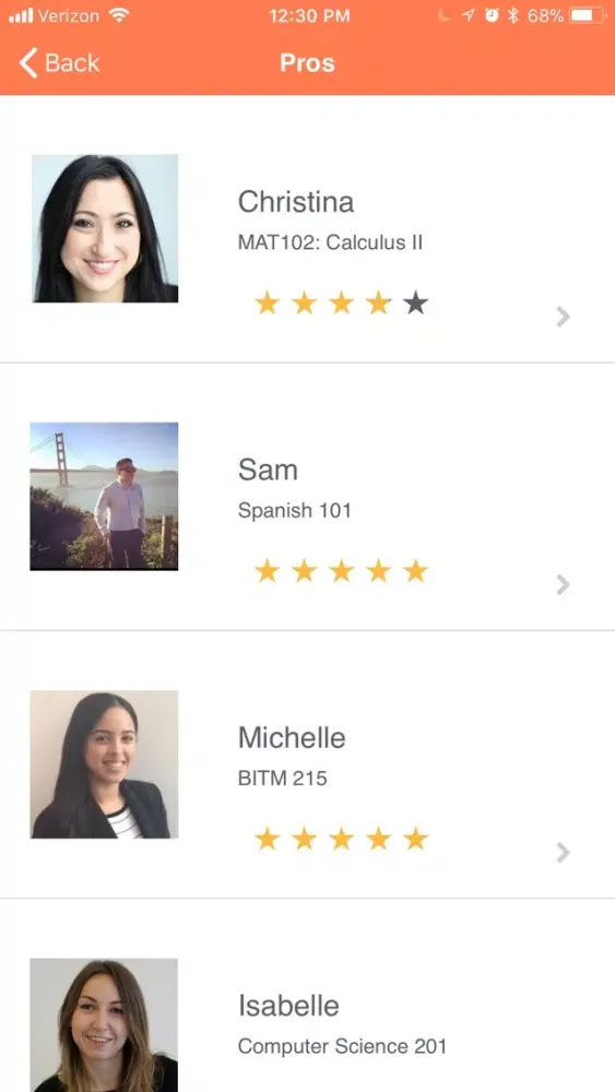 ภาพหน้าจอของ CampusPro.