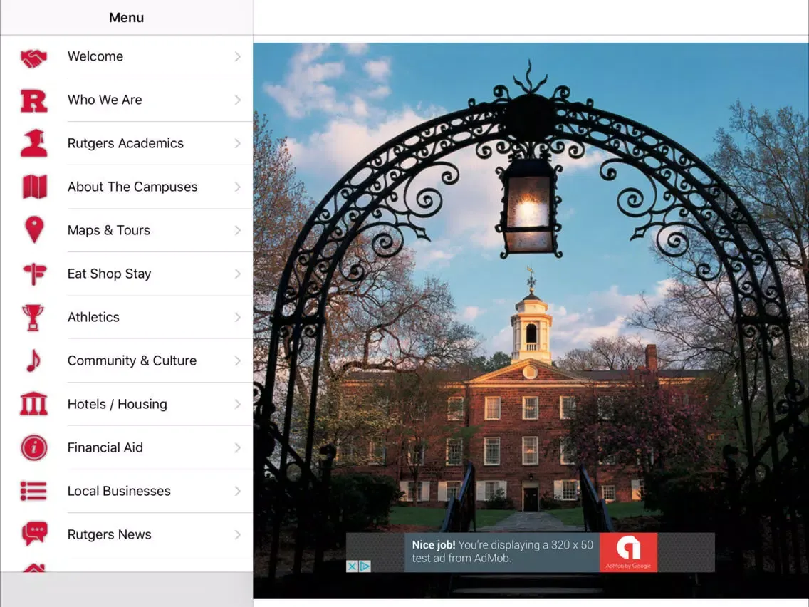 Visit Rutgers iPad  স্ক্রিনশট