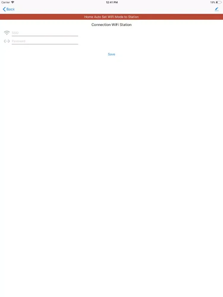 Tangkapan skrin Home Auto Smart Switch iPad 
