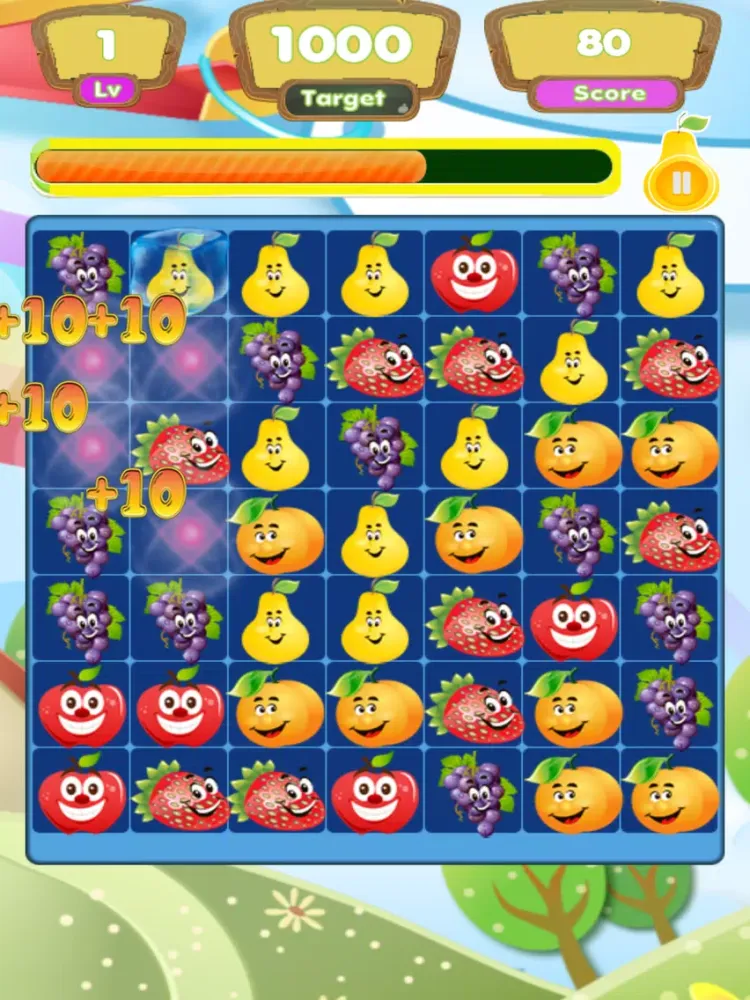 Fruit Match Free iPad 应用截图