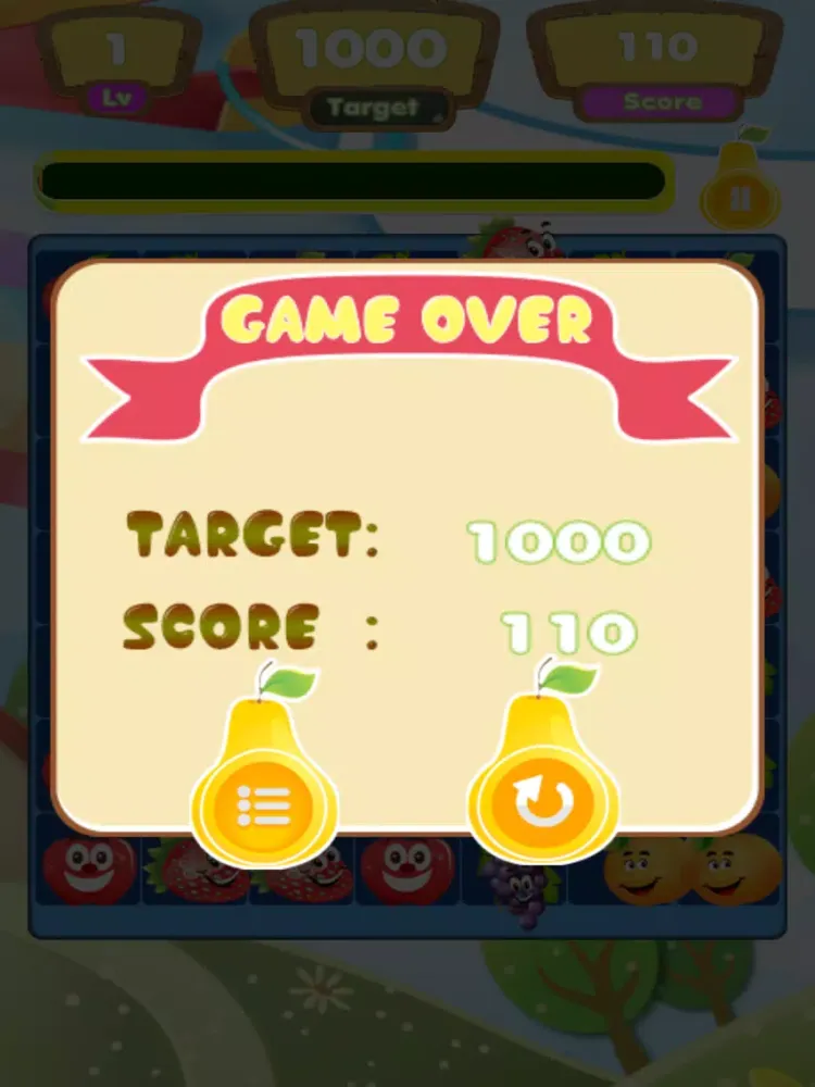 Fruit Match Free iPad 应用截图