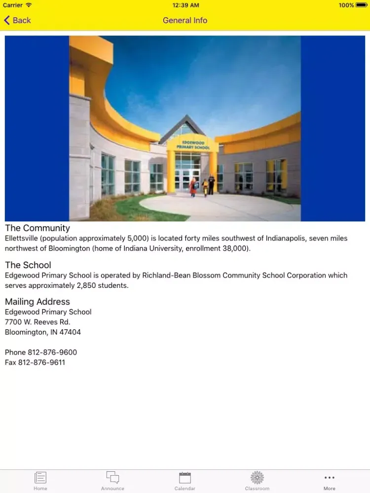 Скриншоты Edgewood Primary School - Indiana iPad 