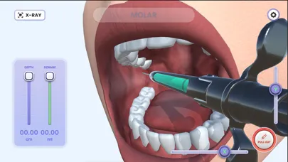 Capturas de tela do Dentist Simulation