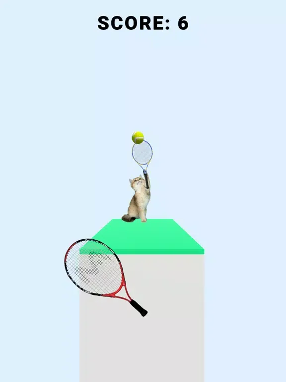 ภาพหน้าจอของ Cat Tennis 3D iPad 