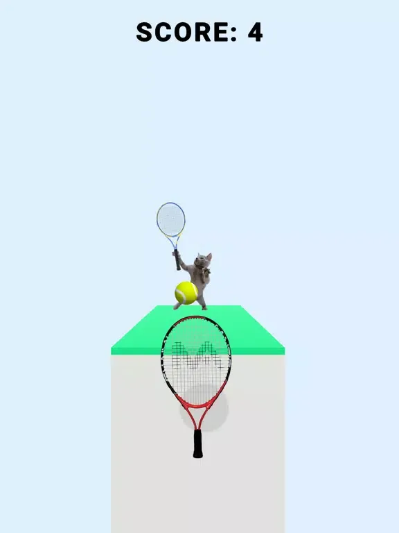 ภาพหน้าจอของ Cat Tennis 3D iPad 