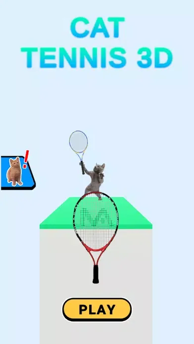 ภาพหน้าจอของ Cat Tennis 3D