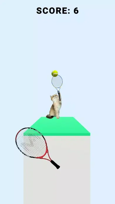 ภาพหน้าจอของ Cat Tennis 3D