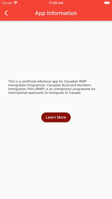 Tangkapan layar Canadian RNIP Reference