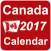 Canada Calendar 2017