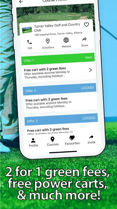 Canada Golf Card Ekran Görüntüleri