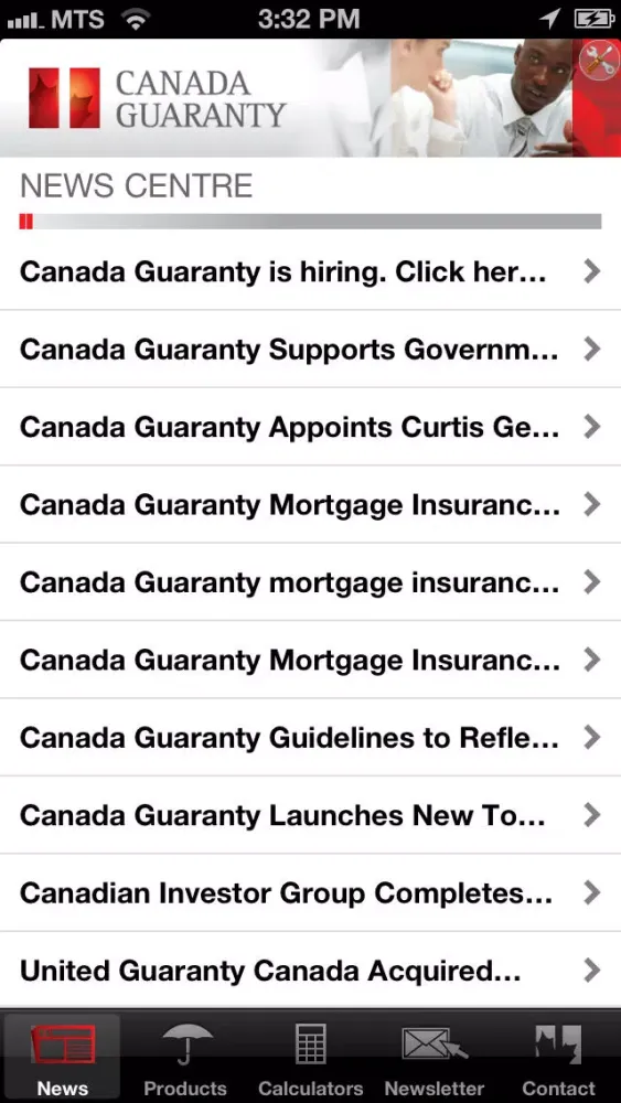 Captures d'écran de Canada Guaranty
