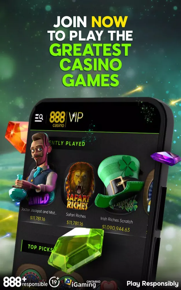 888 Casino Ontario: Real Money Screenshots