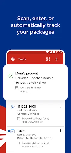 Canada Post スクリーンショット