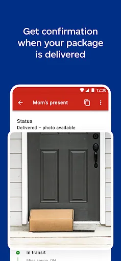 Canada Post スクリーンショット